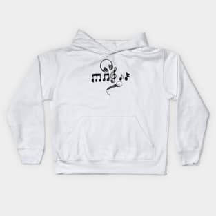 Music in watercolor Kids Hoodie